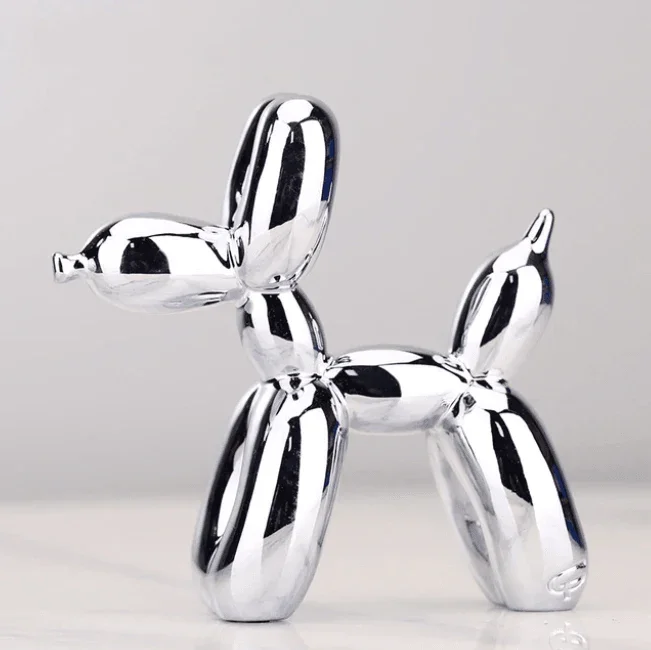 Karnz | Elektroplated Ballonhund Skulptur