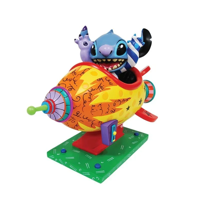 6019019 - enesco - Disney BRITTO Collection 'Stitch Rocket Ship Figur - 16,5cm'