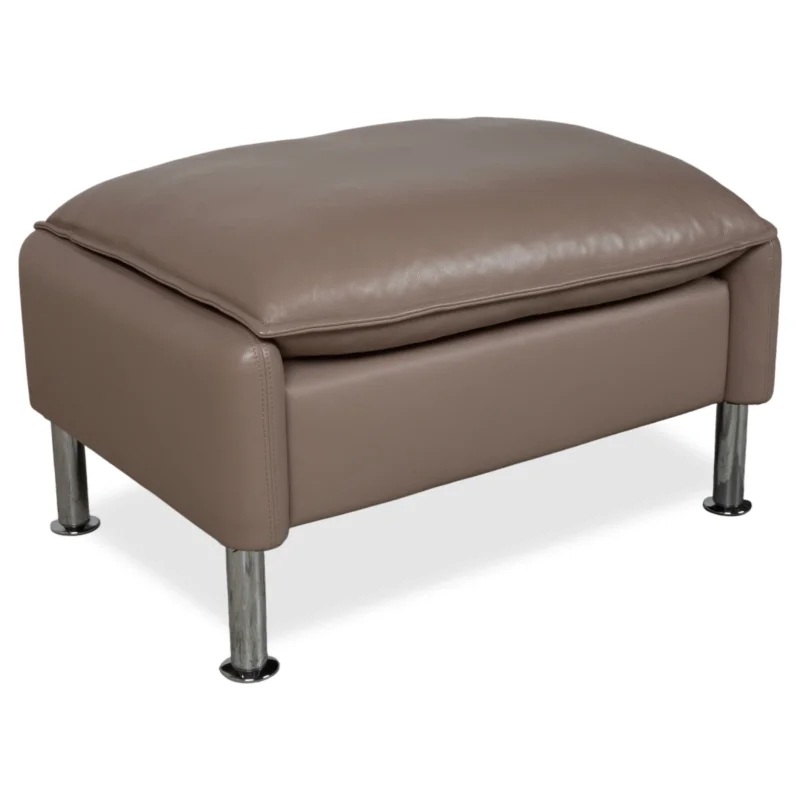 Erpo Porto Leder Hocker Braun Taupe