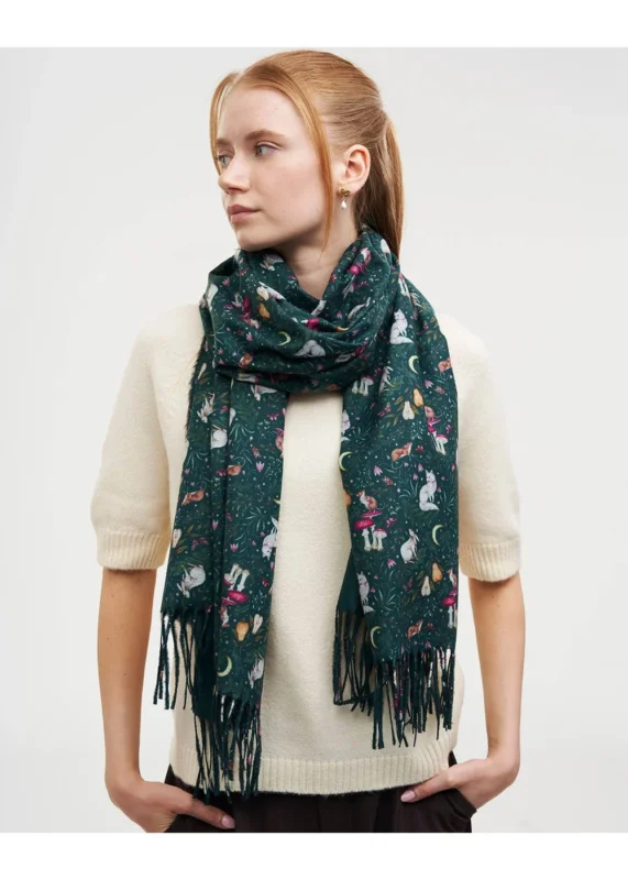 Fable England Niva Woodland Sjaal Groen - productfoto 3