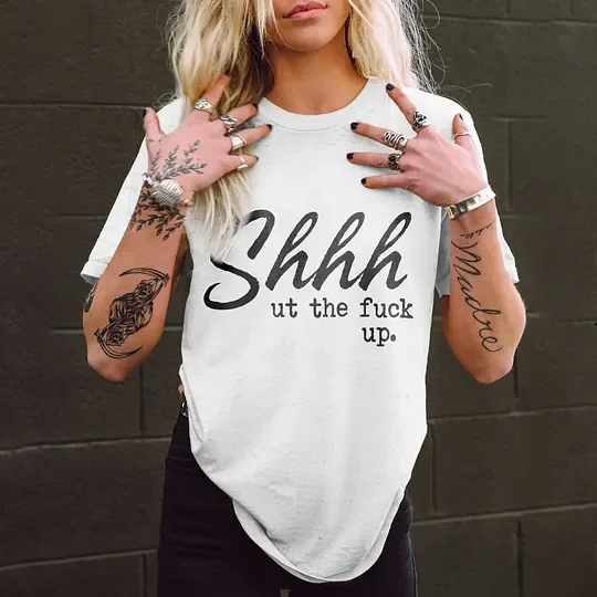 T-Shirt Hold Weiß Damen | Tattoo & Alternative Fashion