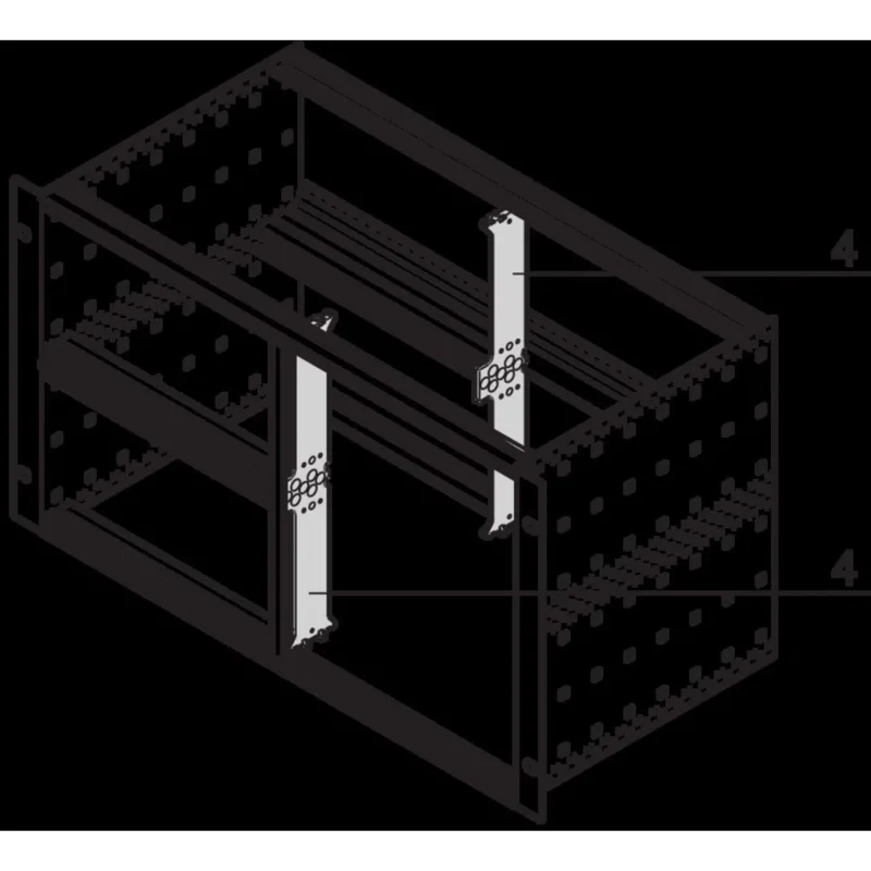 Schroff - Komponente für den Ausbau (Schaltschrank) Strebe 64560010 6HE − 10 Stück