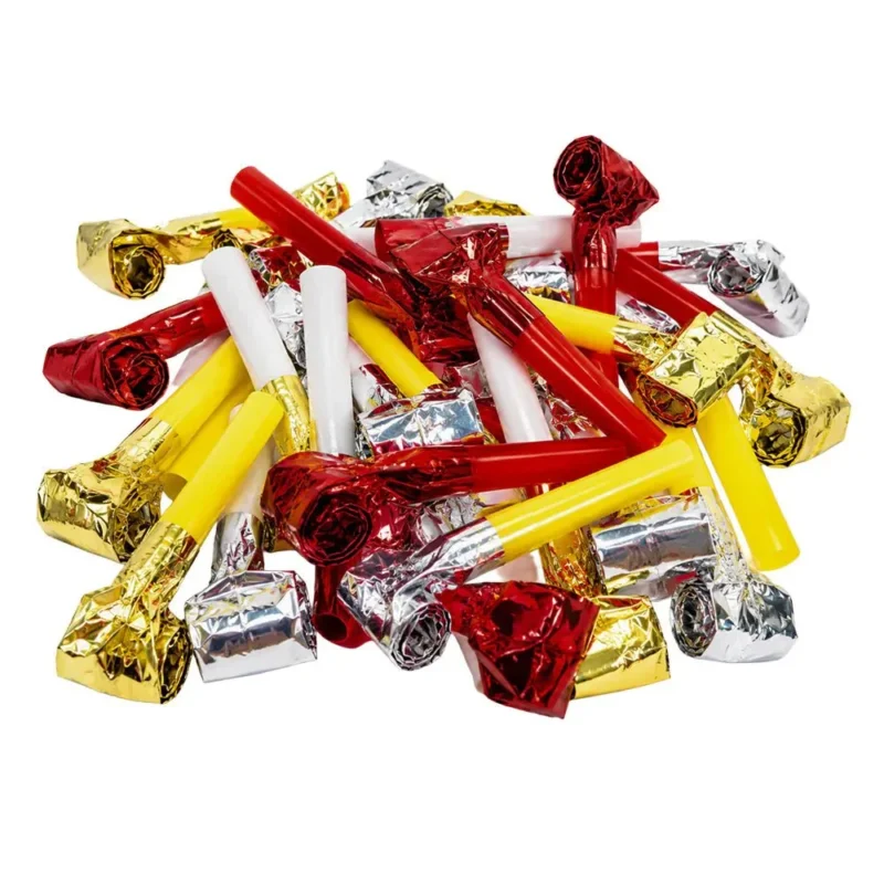 Gekleurde Roltongen Metallic 36st van Boland koop je bij Partywinkel