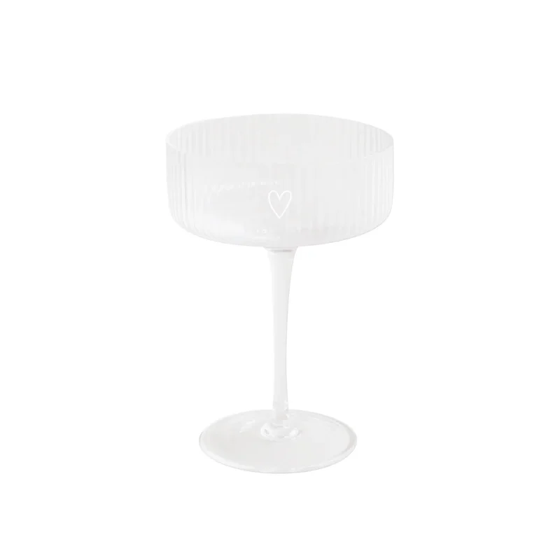 Champagnerglas "Herz" - 150 ml (Transparent)