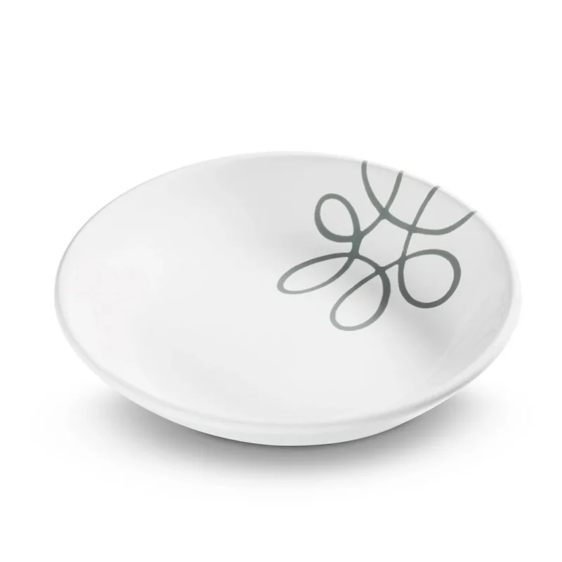 0111TSCU20 - Gmundner Keramik 'Pur Geflammt Grau - Suppenteller Cup (Ø 20cm)'