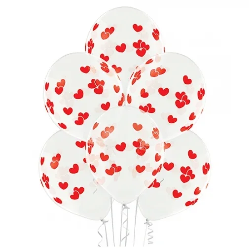 Hartjes Ballonnen Rood 30cm 10st van VDV Benefit koop je bij Partywinkel