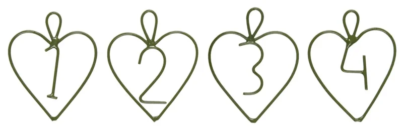 Ib Laursen - Anhänger 1-4 Herz grün