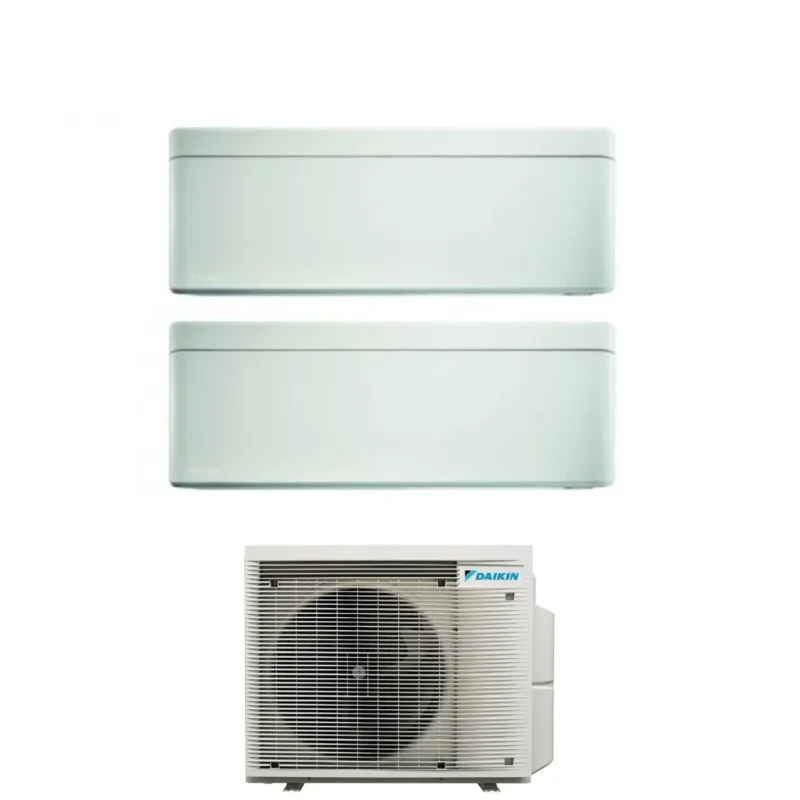 climatizzatore condizionatore daikin bluevolution dual split inverter serie stylish white 7_15 con 2mxm50m9 n r 32 wi fi integrato 7000_15000 colore bianco garanzia italiana