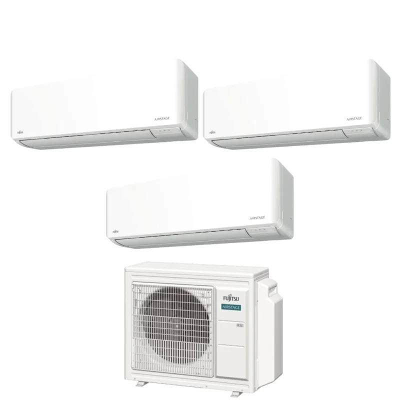 climatizzatore condizionatore fujitsu trial split inverter serie km 7_7_12 con aoyg24kbta3 r 32 wi fi integrato 7000_7000_12000