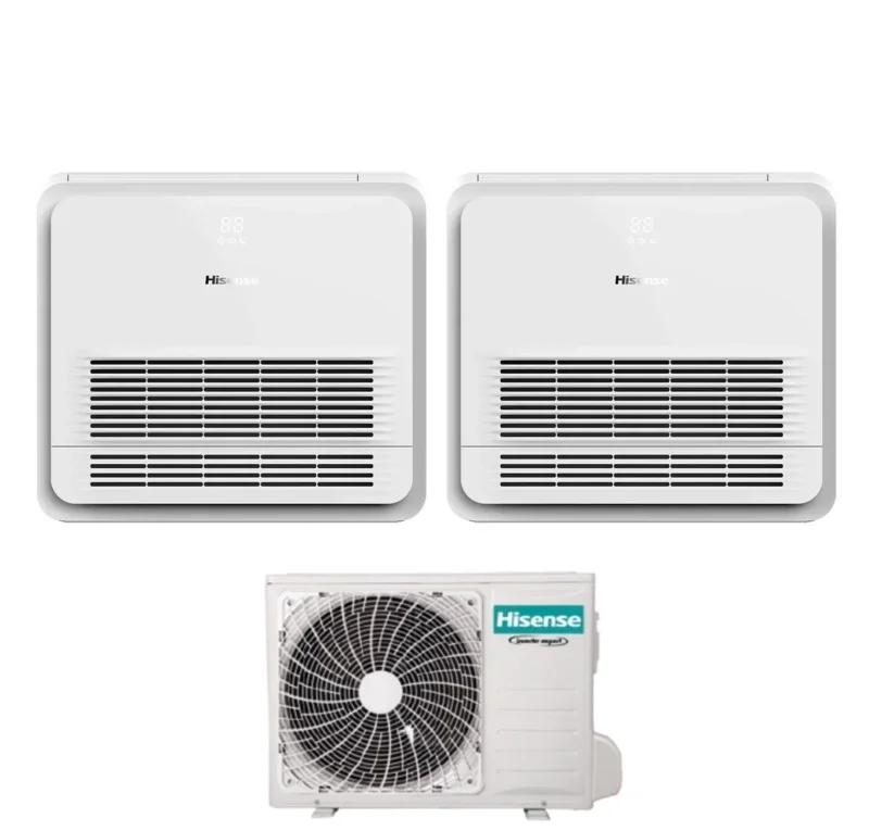 climatizzatore condizionatore hisense dual split console 9_9 con 2amw42u4rgc r 32 wi fi optional telecomando di serie incluso 9000_9000