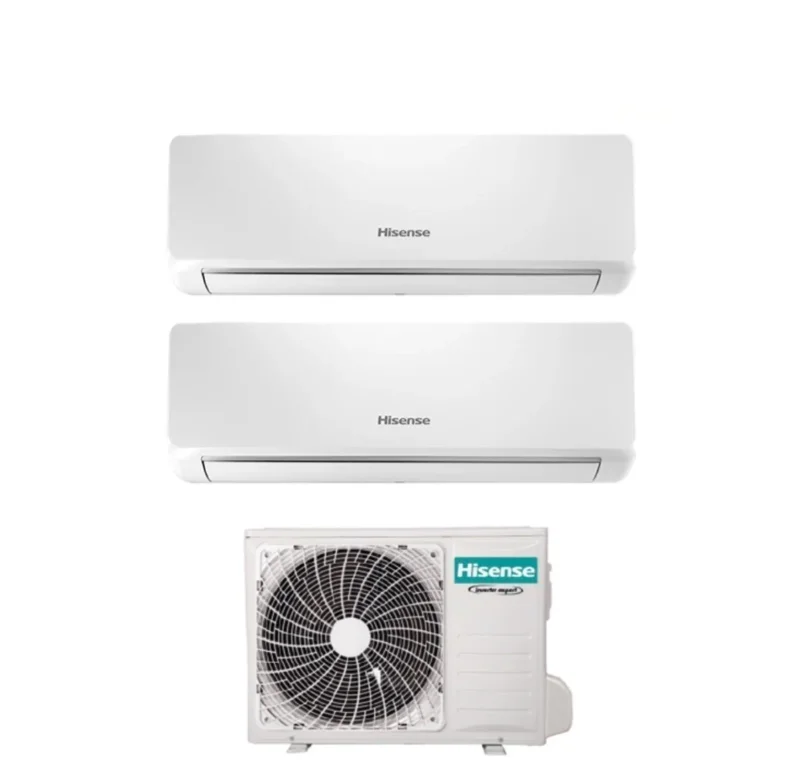 climatizzatore condizionatore hisense dual split inverter serie bio air 9_9 con 2amw35u4rgc r 32 wi fi integrato 9000_9000