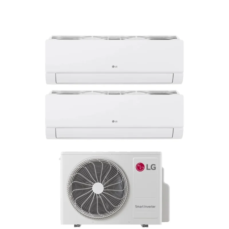 climatizzatore condizionatore lg dual split inverter serie libero smart 9+12 con mu2rw17 r 32 wi fi integrato