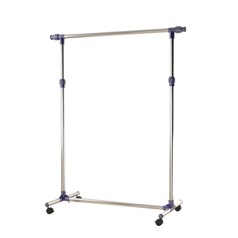 easycomfort easycomfort appendiabiti stender porta abiti singolo per vestiti in acciaio inox su ruote larghezza e altezza regolabili ean 8054111842938