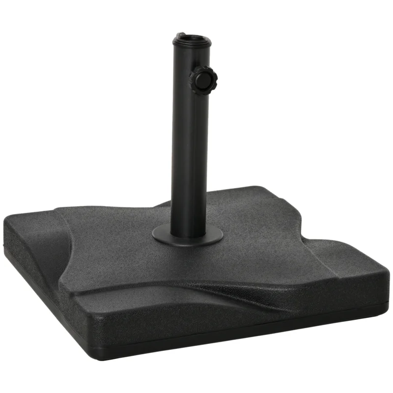 easycomfort easycomfort base per ombrellone in plastica da 20kg per pali da 32 38 48mm 41 5x41 5x35cm