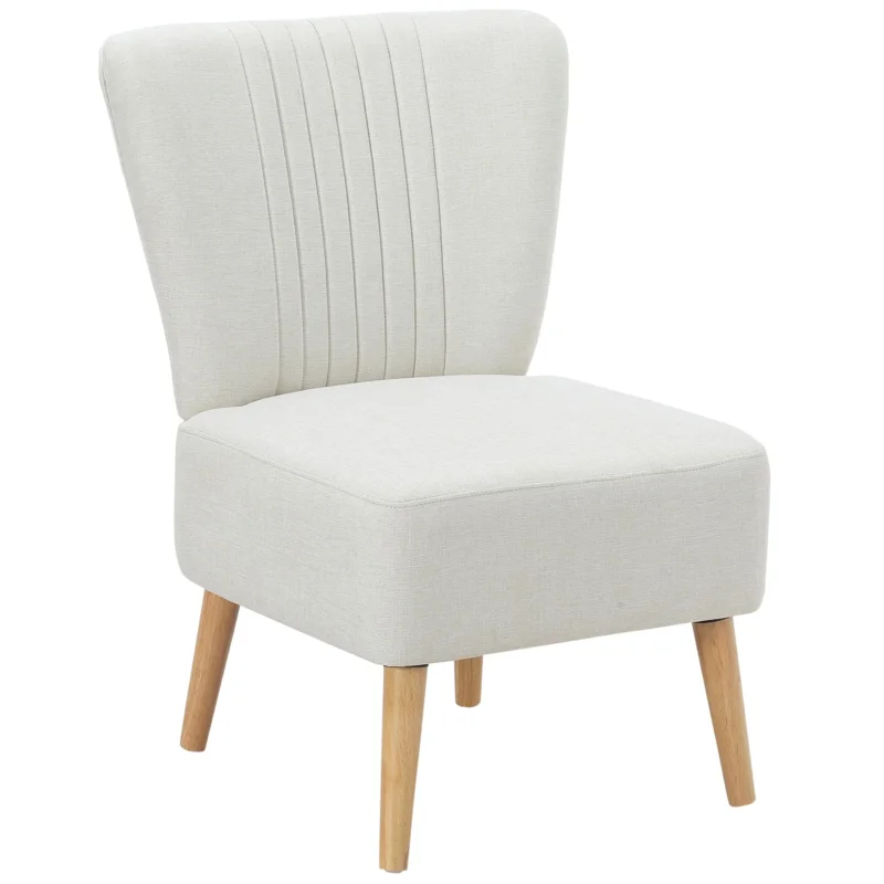easycomfort easycomfort poltrona imbottita per soggiorno e sala in stile nordico poltroncina da camera in tessuto e gambe in legno bianco
