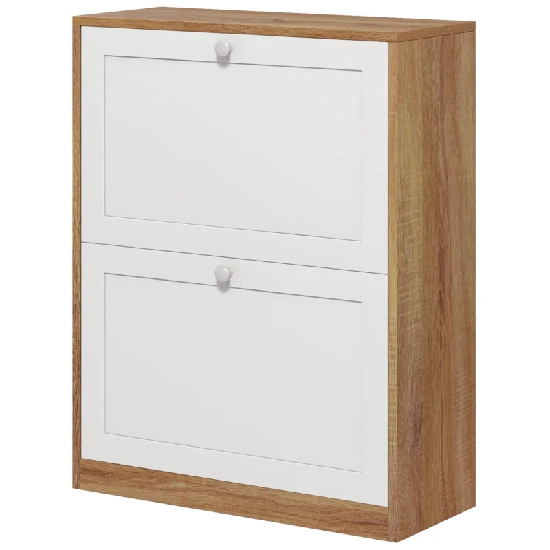 easycomfort easycomfort scarpiera slim con 3 ripiani regolabili a 2 livelli per 12 paia in truciolato e mdf 60x24 5x75 5 cm