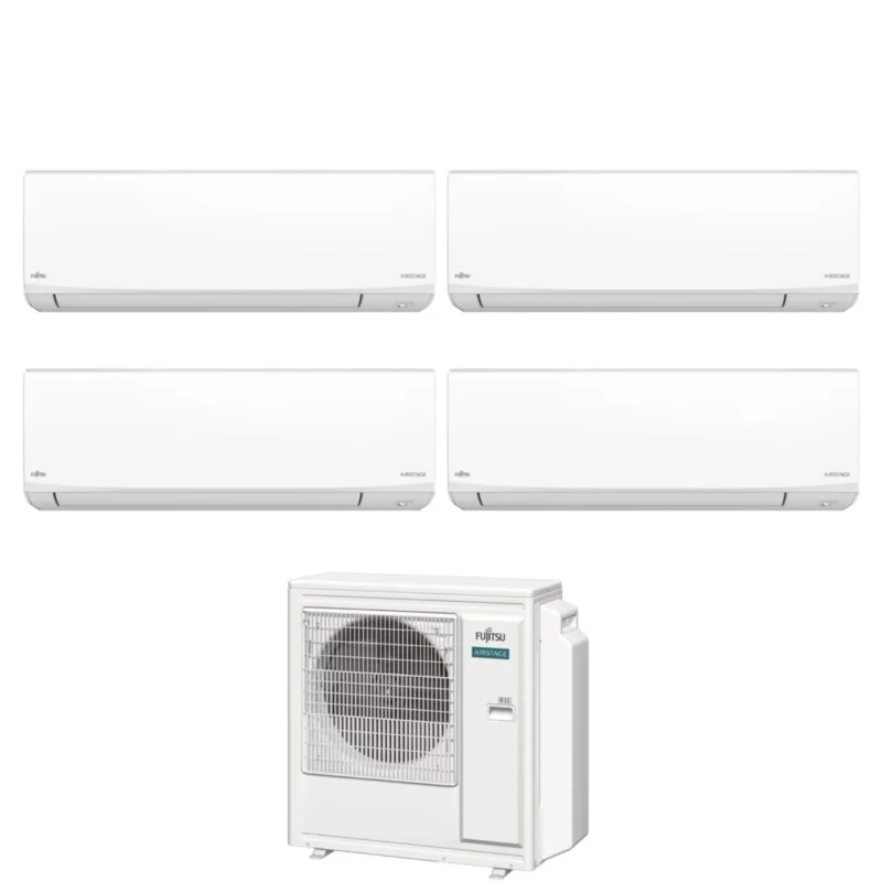 fujitsu condizionatore quadri split fujitsu kj white 991414 con aoeg30kbta4 r 32 wi fi integrato