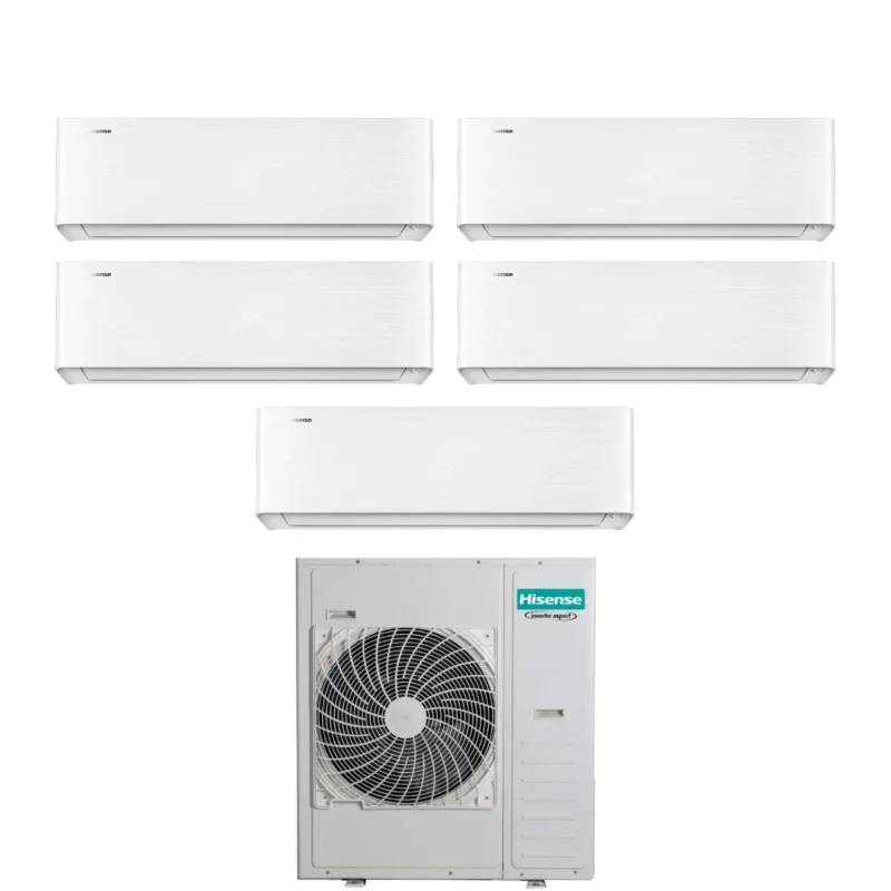 hisense condizionatore hisense penta split energy pro x 999918 con 5amw125u4rta r 32 wi fi integrato