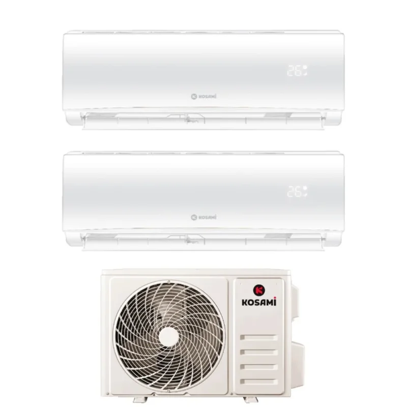 kosami condizionatore dual split kosami paros white 99 con 18 2 r 32 wi fi integrato