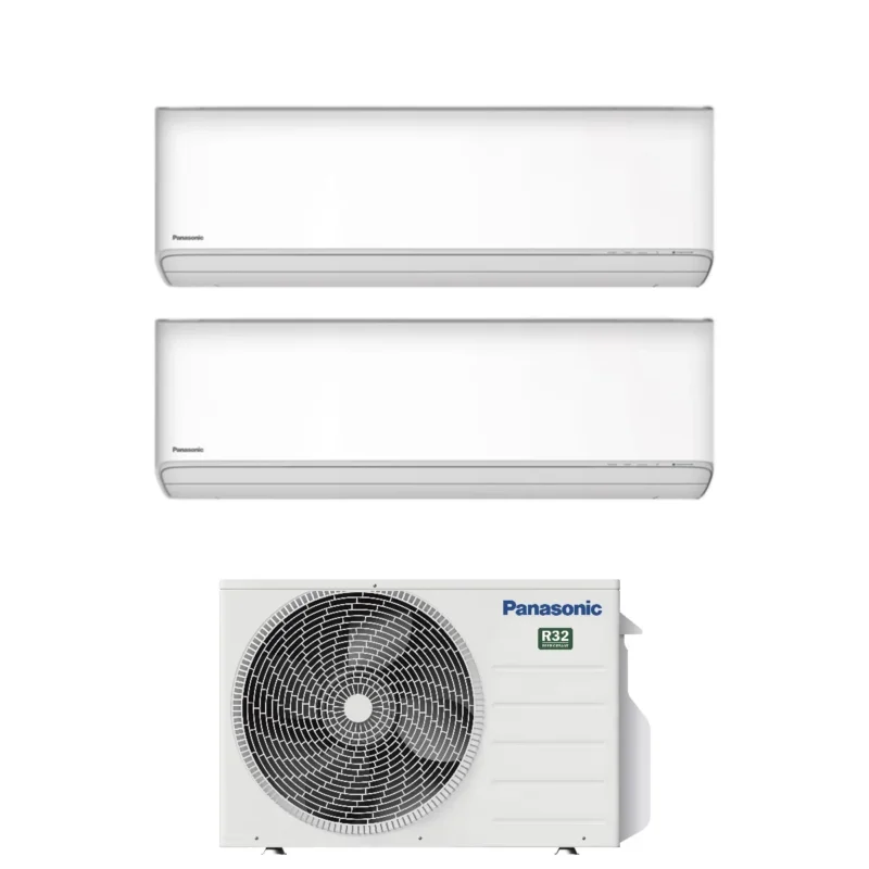 panasonic climatizzatore condizionatore panasonic dual split inverter serie etherea white 79 con cu 2z41tbe r 32 wi fi integrato colore bianco 70009000