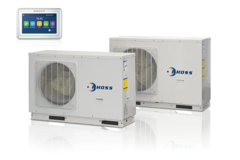 rhoss pompa di calore monoblocco rhoss electa eco thaiti 116 m 155 kw r 32 wi fi integrato con comando touch screen