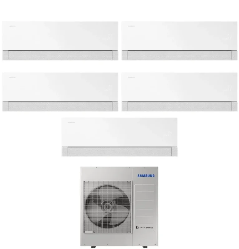 samsung condizionatore penta split samsung windfree premiere white 777912 con aj100txj5kg r 32 wi fi integrato