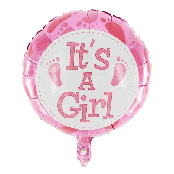 It'S A Girl Helium Ballon Roze Leeg 45cm van VDV Benefit koop je bij Partywinkel