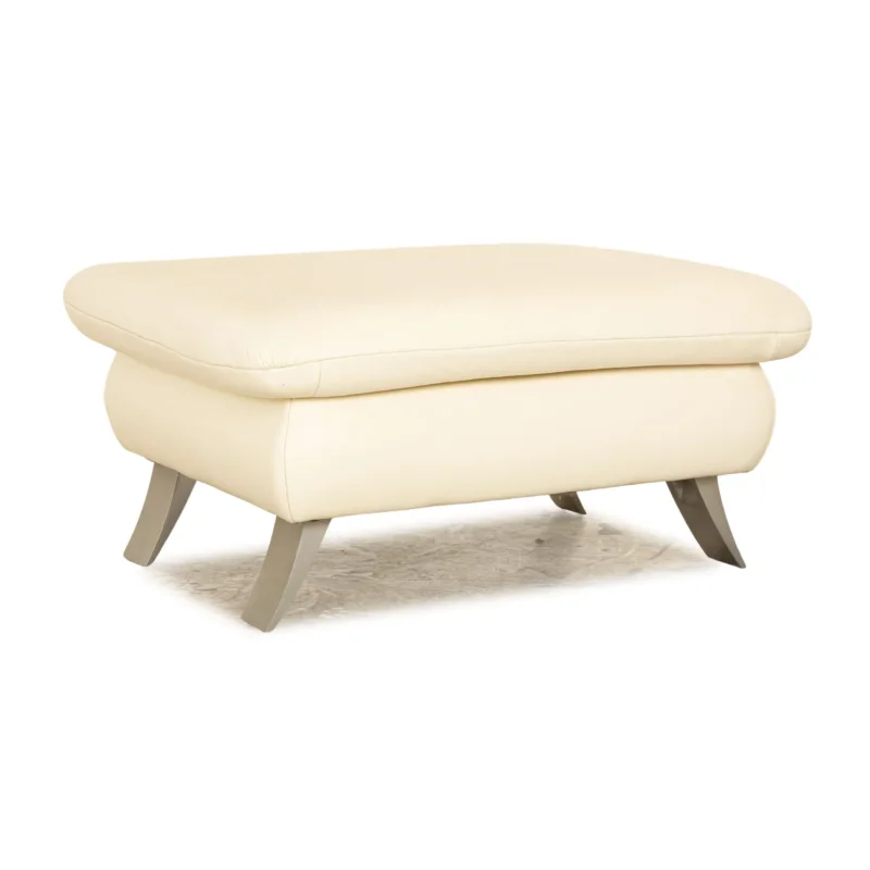 Koinor Rossini Leder Hocker Creme