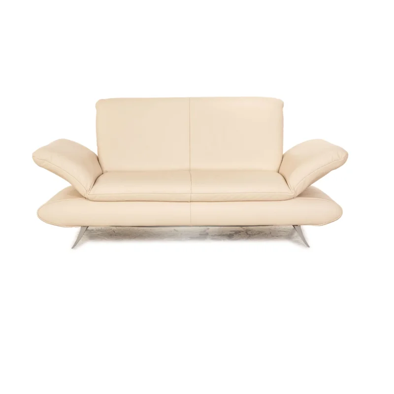 Koinor Rossini Leder Zweisitzer Creme manuelle Funktion Sofa Couch