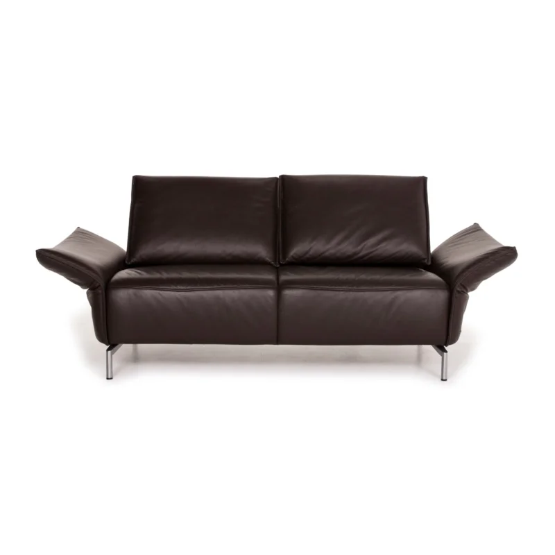 Koinor Vanda Leder Sofa Dunkelbraun Zweisitzer #15236