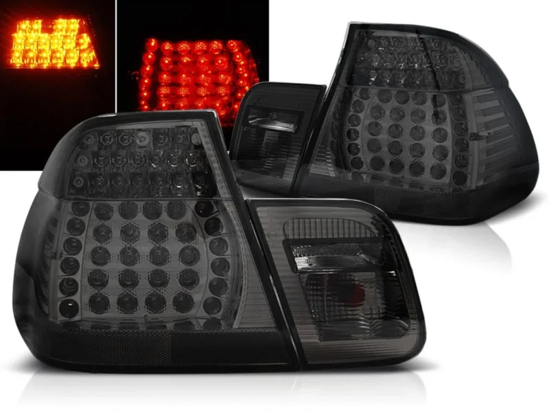 LED Rückleuchten Set für BMW E46 Limo rauch, rauchiges Design, Tuning Zubehör
