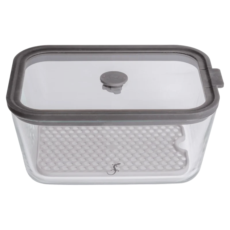 LUR-00240529 - LURCH, Glasbehälter Fresh 1400ml mit dichtem Deckel und Abtropfgitter