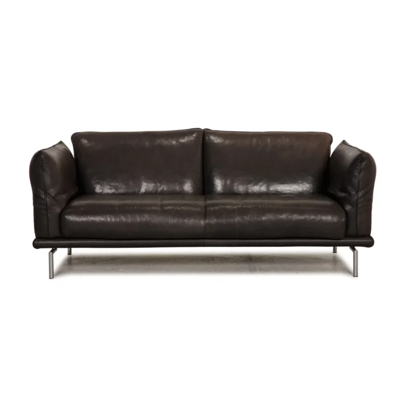 Machalke Denver Leder Sofa Dunkelbraun Zweisitzer Couch Funktion