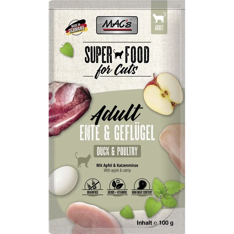 MAC's Cat Pouch Ente & Geflügel 100 g