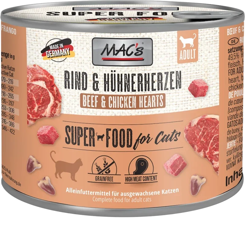 MAC's Cat Rind & Hühnerherzen 200 g