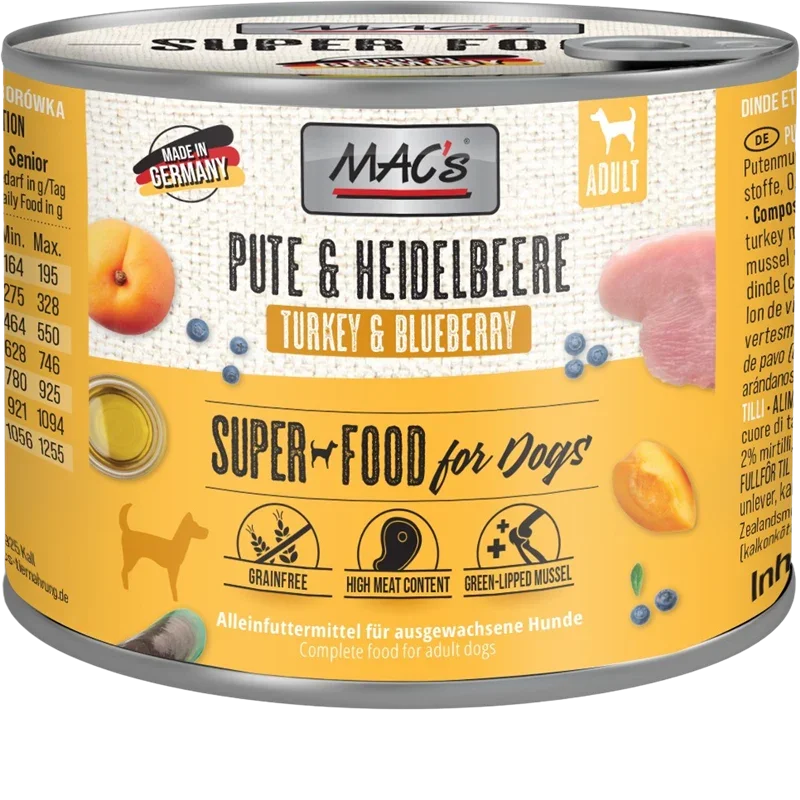 MAC's Dog Pute & Heidelbeeren 200 g
