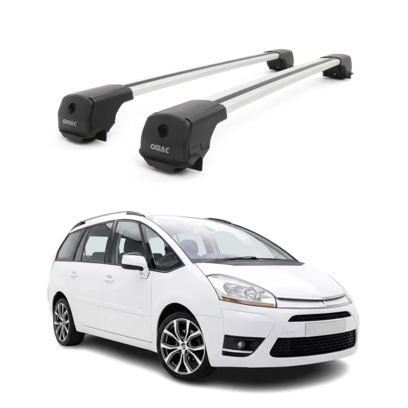 Dachträger Grundträger für Citroen C4 Picasso 2006-2013 Aluminium 75kg Grau 2tlg