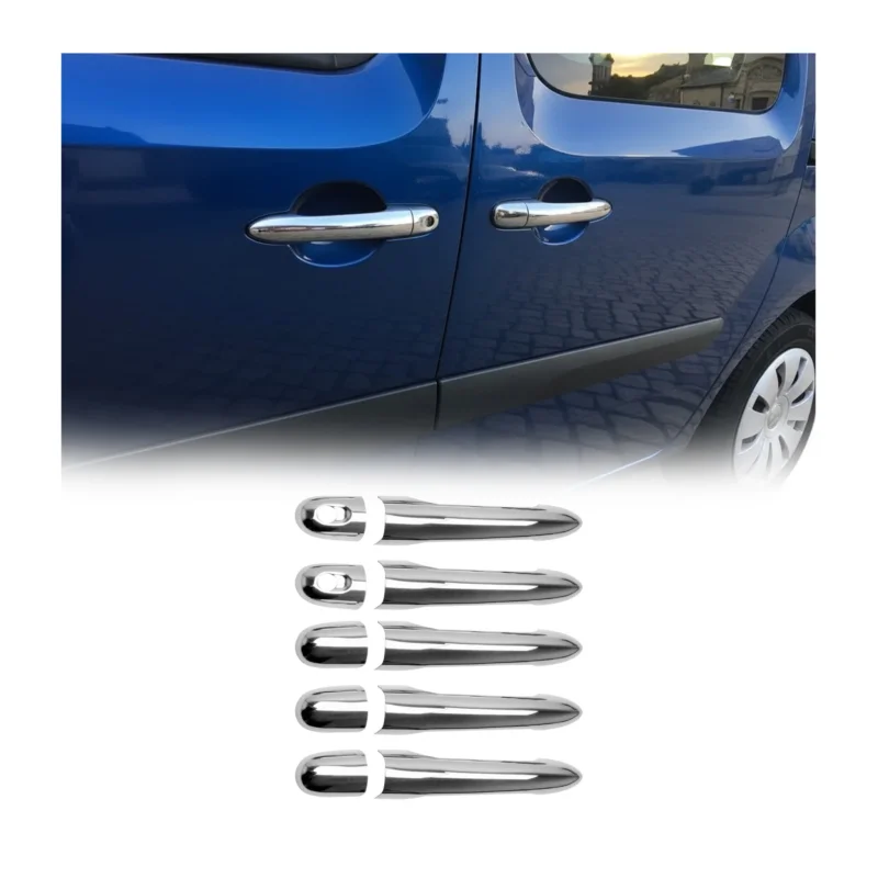 Chrom Türgriff Blende für Renault Kangoo 2007-2021 5 Tür Edelstahl 10tlg