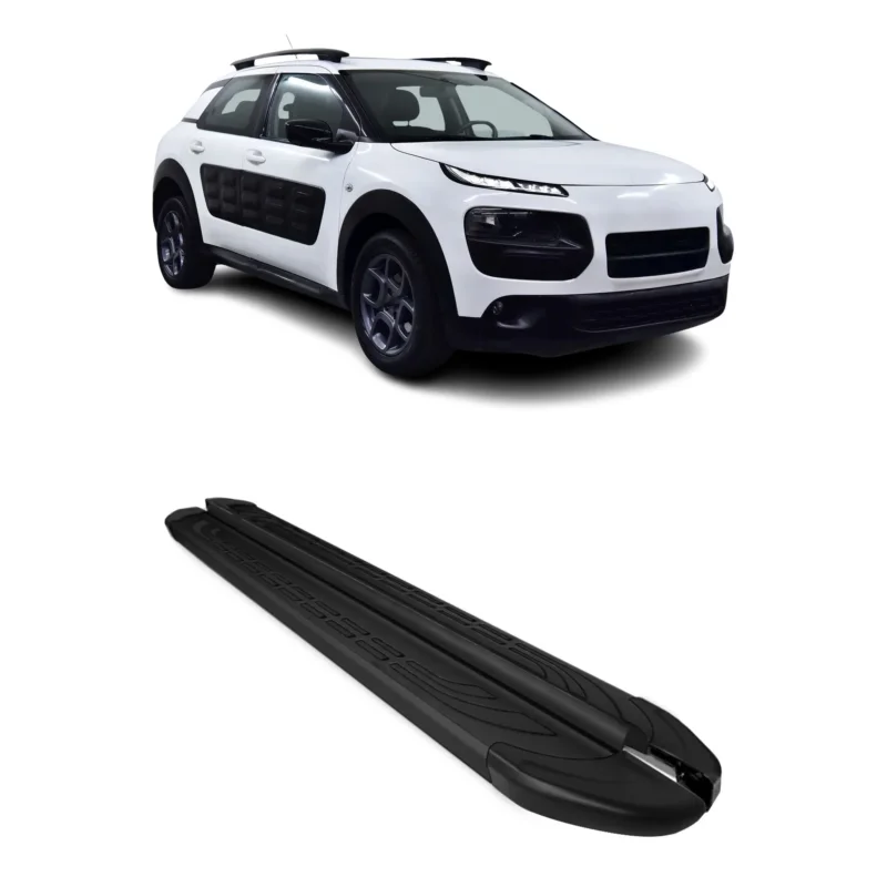 Trittbretter Seitenschweller für Citroen C4 Cactus 2014-2022 Aluminium Schwarz