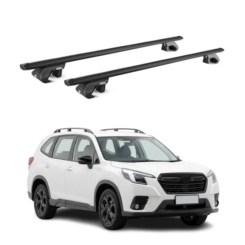 Dachträger Grundtäger für Subaru Forester VI 2025-2026 90kg Alu Schwarz ABE