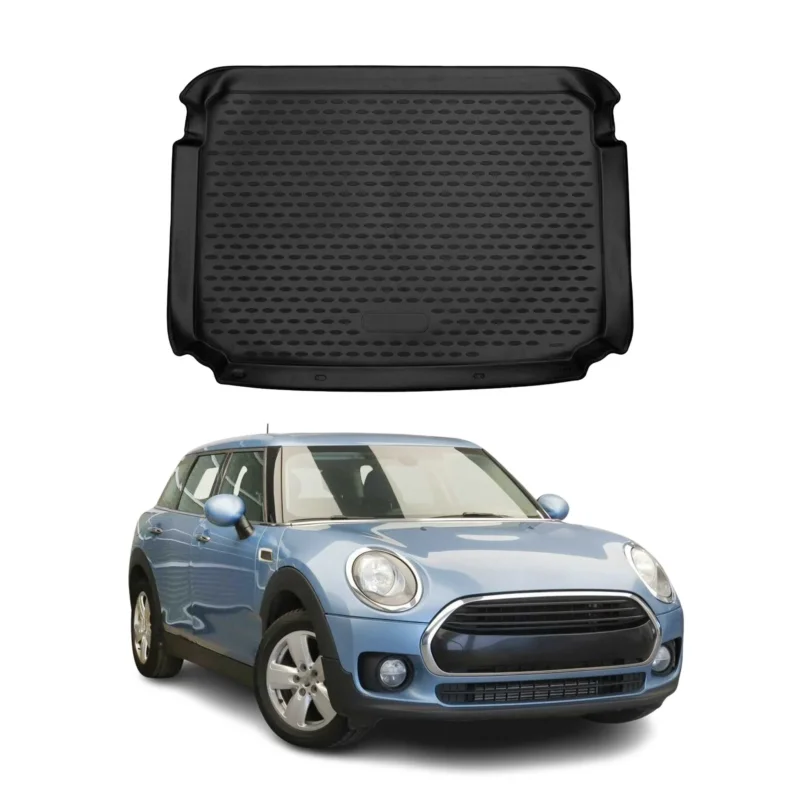 Kofferraummatte Kofferraumwanne für Mini Clubman F54 2015-2024 Gummi TPE Schwarz
