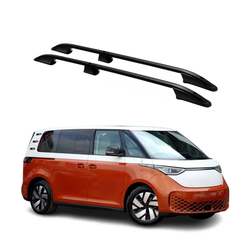 Dachreling Dachgepäckträger für VW ID.Buzz 2022-2026 Alu Schwarz 2 tlg