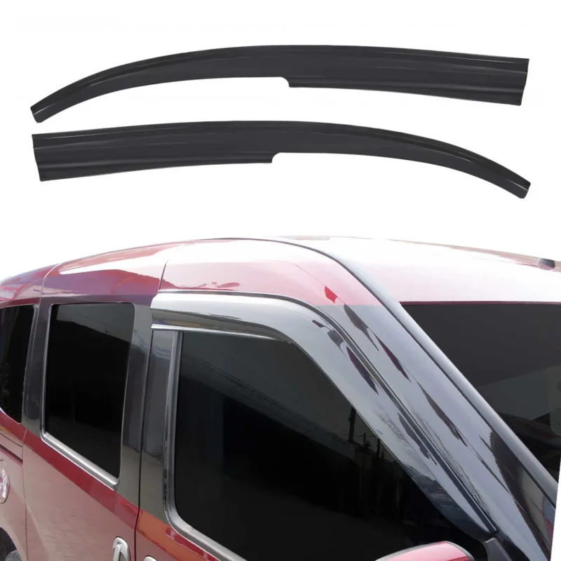 2x Windabweiser Regenabweiser für Renault Kangoo 2008-2019 Acryl Dunkel