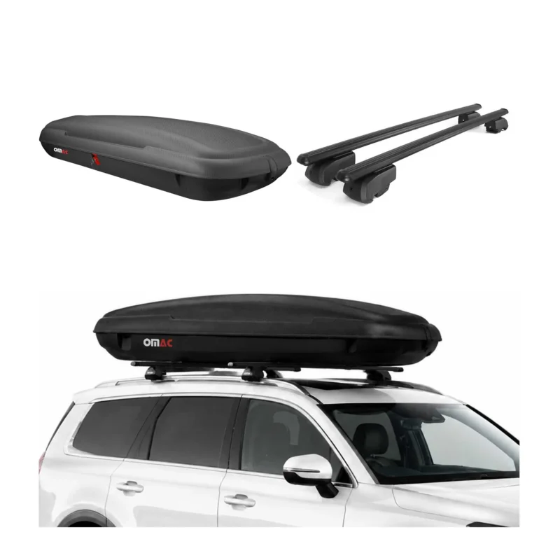 Carbonlook Dachbox 480L + Alu Dachträger Hyundai Tucson IV 2022-2026 Schwarz