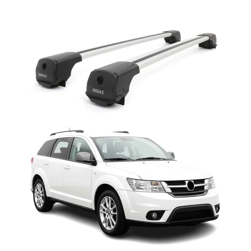 Dachträger Grundträger für Fiat Freemont 2011-2016 Aluminium 75kg Grau 2tlg