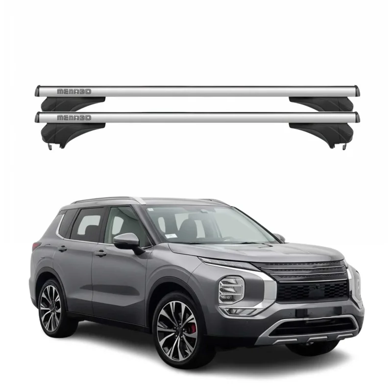 Menabo Dachträger Grundtäger für Mitsubishi Outlander 2021-2026 Alu Silber 2 tlg