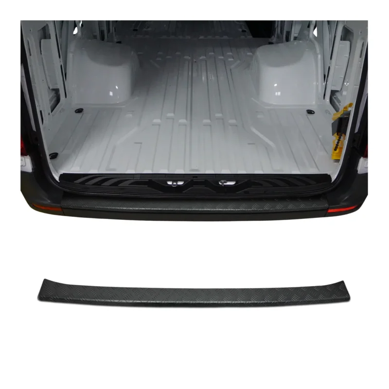 Ladekantenschutz Stoßstange für Mercedes Sprinter W907 2018-26 Aluminium Schwarz