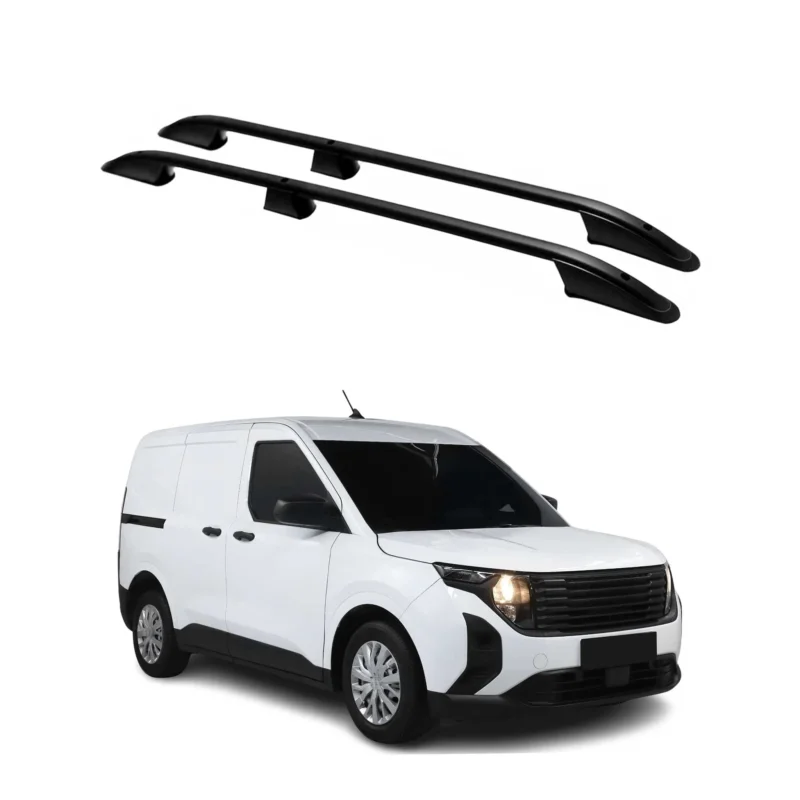 Dachreling Relingträger für Ford Tourneo Courier 2023-2026 Alu Schwarz 2 tlg