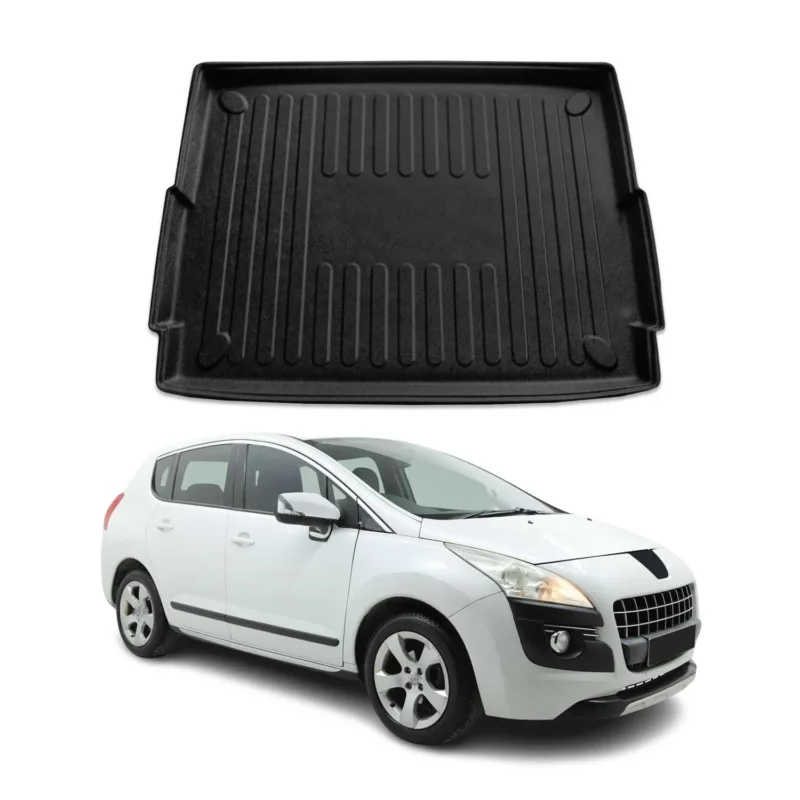 Kofferraumwanne Laderaumwanne für Peugeot 3008 2009-2016 Gummi TPE Schwarz