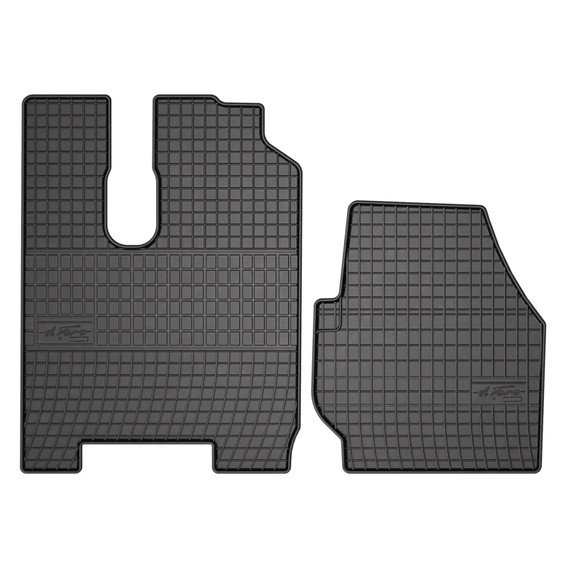 OMAC Gummi Fußmatten für Mercedes Actros 2011-2019 Automatten Gummi Schwarz 2tlg